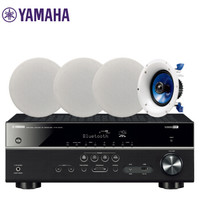 YAMAHA 雅马哈 HTR-3072+IC600 音响 音箱 吸顶式音响 天花吊顶式背景音乐蓝牙音响 USB音响（5件套）