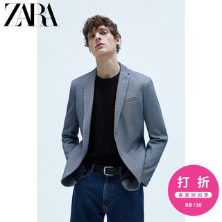 ZARA 01608301400 男装基本款纹理西装外套