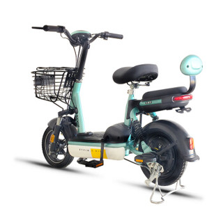 比德文电动车 新国标可拆卸锂电池电动自行车 48V锂电池电瓶车代步车 云米 阳光橙（油光）