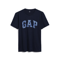 Gap 盖璞 579728 LOGO圆领短袖