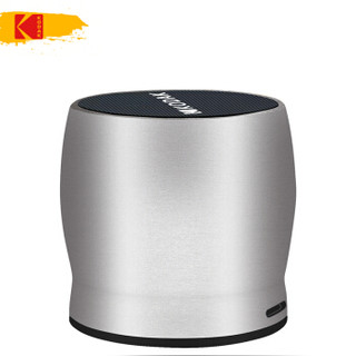 柯达（Kodak） Y500无线蓝牙音箱 电脑多媒体音响 家用迷你便携低音炮 多功能按键接听通话 银色
