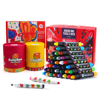 美乐（JoanMiro）儿童36色水彩笔丝滑蜡笔画本美术工具转转笔彩笔幼儿绘画玩具礼盒套装JM90294
