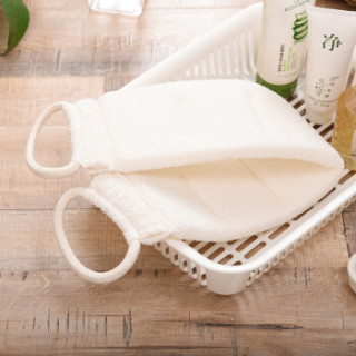 商品百草园 搓澡巾拉背巾 去角质搓背巾 磨砂双面长条拉背搓澡巾 洗澡