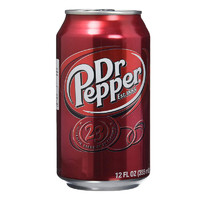 DR PEPPER 美国进口胡椒博士DrPepper（原味）汽水 1箱355mlx12罐/箱 *2件