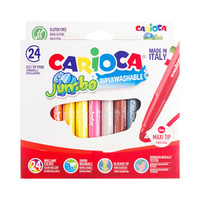 意大利进口CARIOCA粗杆绘画水彩笔24色套装 儿童玩具 文具画笔可水洗