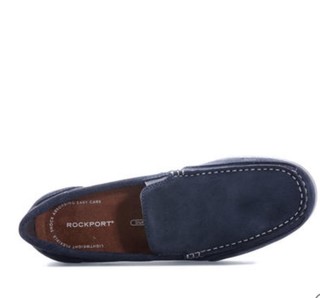 ROCKPORT 乐步 Bennett Lane 4 Venetian 男士商务休闲皮鞋 Navy UK8