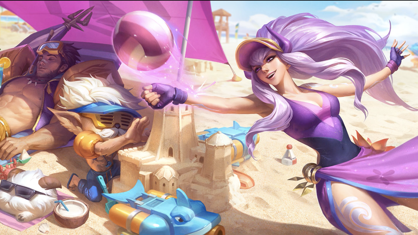 LEAGUE OF LEGENDS英雄联盟 英雄皮肤 泳池派对 辛德拉