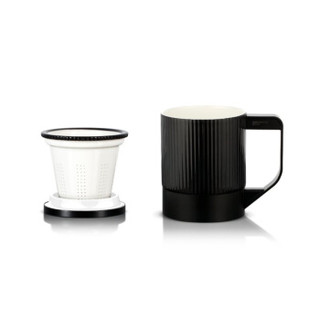 小罐茶 茶具骨瓷杯子 2.0版现代派长官杯商务办公茶整套茶具礼盒装  黑色