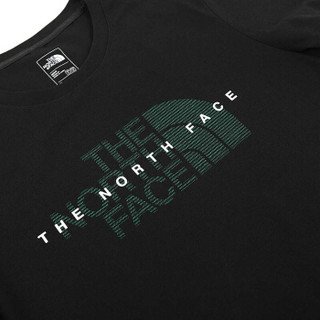 北面 The North Face  2019春夏新款速干吸湿排汗户外男款短袖T恤 NF0A3V57 JK3 黑色 M