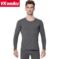 VKweiku保暖内衣男女秋衣秋裤 自发热 中老年情侣款保暖套装加厚保暖裤男 男款灰色 XXL