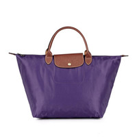 LONGCHAMP 珑骧 LE PLIAGE系列 女士织物饺子包 1623 089 958 紫色 中号