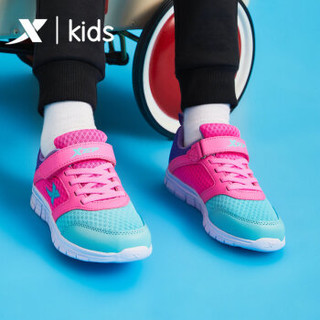 特步 （XTEP）儿童运动鞋女童运动鞋拼色跑鞋683314119500 红紫 33码