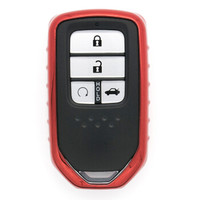 铁摩图  汽车钥匙壳 本田汽车保护壳钥匙套 钥匙包 活力红 具体以车型匹配为准