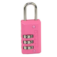 玛斯特（Master Lock）密码锁可调密码箱包挂锁646MCND粉红色 美国专业锁具品牌