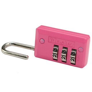 玛斯特（Master Lock）密码锁可调密码箱包挂锁646MCND粉红色 美国专业锁具品牌