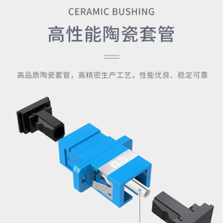 胜为（shengwei）光纤适配器 工电信级SC-SC单工光纤跳线延长对接头耦合器法兰盘 OCS-101