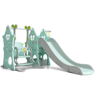 美高熊（MIGOBEAR） 美高熊儿童滑滑梯室内家用三合一幼儿园宝宝加厚加长小孩滑梯秋千组合小型玩具 魔法-标准款四合一--粉色