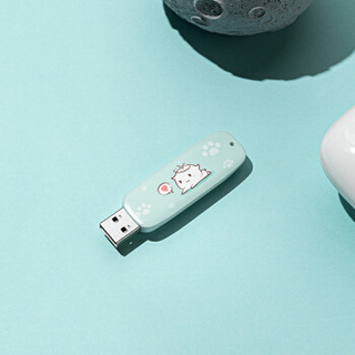 台电（Teclast）32GB USB2.0 幻灵系列 白 USB推拉保护设计 可爱图案 小巧便携车载优盘