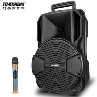 特美声 TEMEISHENG A8-35 8英寸广场舞音响移动便携式拉杆户外蓝牙音箱带无线麦克风