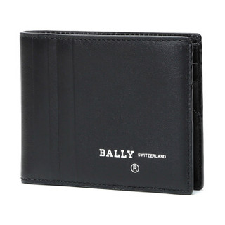 BALLY 巴利 男士黑色皮质短款钱包钱夹 BEVYE DE 40 6226558