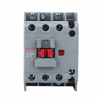 德力西cjx2s-2511交流接触器辅助触头1常开 1常闭220v家用接触25a