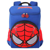 迪士尼（Disney）儿童书包幼儿园3-6周岁蜘蛛侠男孩书包双肩背包 BA5076C 蓝红
