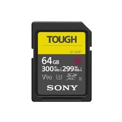 索尼（SONY）SF-G64T/T1 SF-G 系列64g TOUGH规格SD卡读取300MB/S写入299MB/S