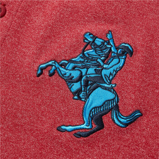 佐丹奴（Giordano） 男装POLO衫 Polo拿破仑刺绣弹力珠地布修身短袖POLO13019210  红中码(170/96A)
