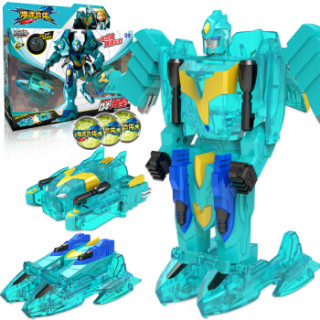 爆速合体变形玩具爆裂变形机甲机器人合击金刚3飞车豪华系列-海皇