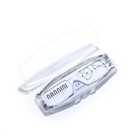 纳尼尼进口老花镜男女轻薄时尚CP1 折叠便携高清舒适老花眼镜 透明 150度(50-54岁)