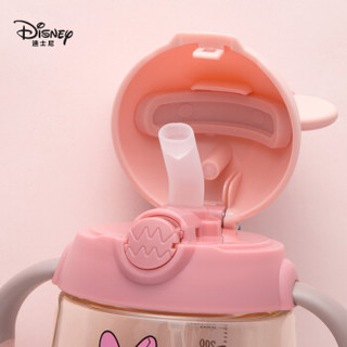 迪士尼（Disney）宝宝学饮杯婴儿吸管杯水杯带手柄儿童小孩婴儿喝奶喝水杯350ml PPSU材质 HM3282N2