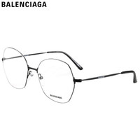 巴黎世家(BALENCIAGA)眼镜框男女 镜架 透明镜片黑色镜框BB0014O 001 58mm