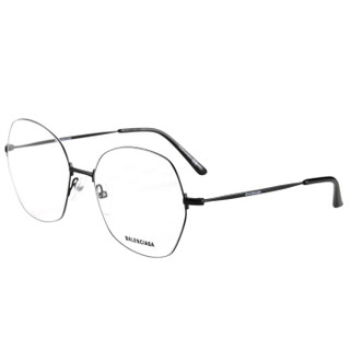 巴黎世家(BALENCIAGA)眼镜框男女 镜架 透明镜片黑色镜框BB0014O 001 58mm