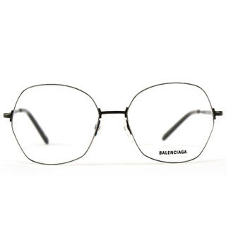 巴黎世家(BALENCIAGA)眼镜框男女 镜架 透明镜片黑色镜框BB0014O 001 58mm