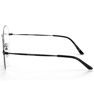 巴黎世家(BALENCIAGA)眼镜框男女 镜架 透明镜片黑色镜框BB0014O 001 58mm