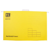 欧标（MATE-IST）挂快劳文件夹FC款 档案分类吊挂文件册资料收纳夹黄色40个装 B2210