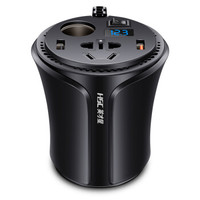 英才星 HSC-108E 车载逆变器 车充点烟器24V转220V 汽车充电器 电源转换器插座