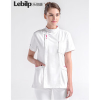 乐倍康（Lebilp）白大褂长短袖男女医生服实验服护士服医院工作服 女款短袖 S