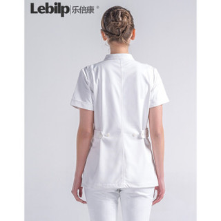 乐倍康（Lebilp）白大褂长短袖男女医生服实验服护士服医院工作服 女款短袖 S