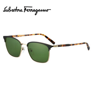 菲拉格慕（Ferragamo）太阳镜女款时尚个性经典太阳镜方框墨镜 SF180S 017 54mm