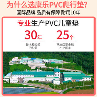 韩国原装进口 康乐爬行垫 环保康乐儿童 PVC 爬行垫 婴儿爬行垫可折叠 地垫儿童 宝宝地垫游戏毯 动物园 大号230*140*1.5cm 黄金升级版