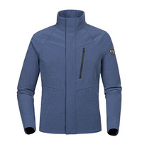 诺诗兰NORTHLAND 秋冬新款防风外套户外徒步旅行休闲透气软壳冲锋衣 男款 君蓝麻灰色 XXL 185/100A