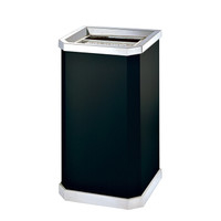 和畅（HC）HC-19A 黑色烤漆座地烟灰桶 容量14L 座地垃圾桶垃圾箱果皮桶