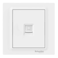 施耐德电气（Schneider Electric）开关插座 单联超五类信息插座电脑插座 歆意系列 白色 A3J31RJ5_WE_C1