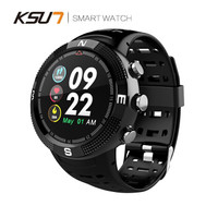 KSUN 步讯智能手环 专业户外运动手表GPS北斗GLONASS三星全球定位指南针 IP68防水心率监测 KSR705-黑