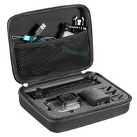 TELESIN GoPro收纳包配件适配Hero7 6 5运动相机便携箱包 黑色中号包
