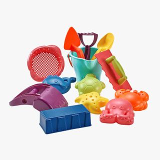 babycare儿童沙滩挖沙玩具 宝宝玩沙子工具铲子桶洗澡玩具戏水套装   7161七件装