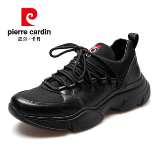 皮尔卡丹（pierre cardin）时尚户外休闲舒适减震运动男鞋 黑色 38