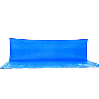 捷昇 加厚蓝色防雨布彩条布雨棚布帆布PVC防水雨篷布油布苫布货车防晒遮阳雨防风雪蓬布 2*3米