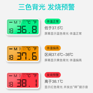 思拓科 婴儿额温耳温两用体温计额温枪 宝宝耳温枪背光电子体温计耳温计温度计智能体温计（5年包换）